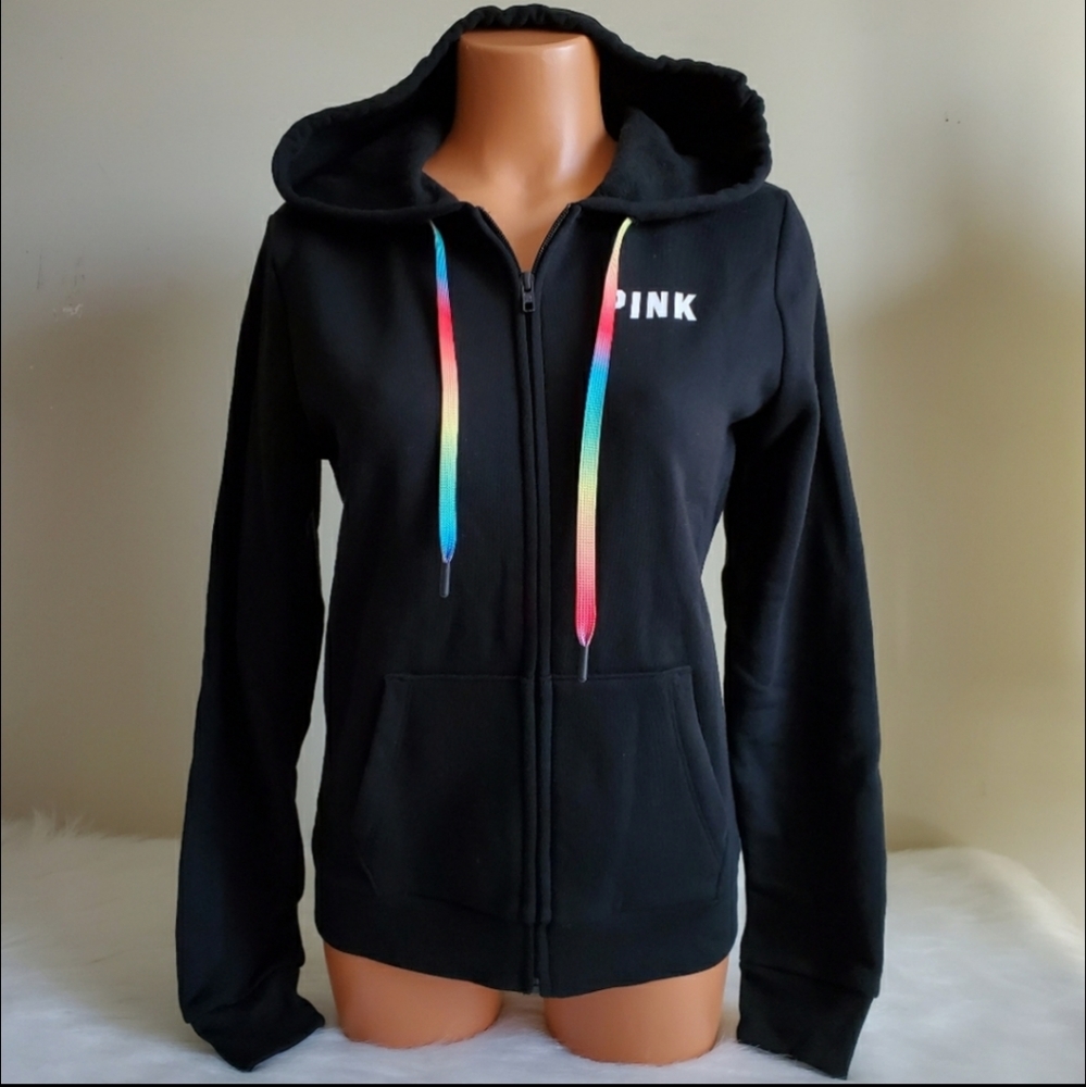 BLING PINK VICTORIA'S SECRET FULL ZIP SIZE S - Picture 2 of 5